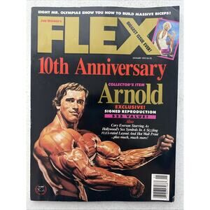 Arnold Schwarzenegger Cory Everson FLEX Muscle Magazine 1993 10th Anniversary